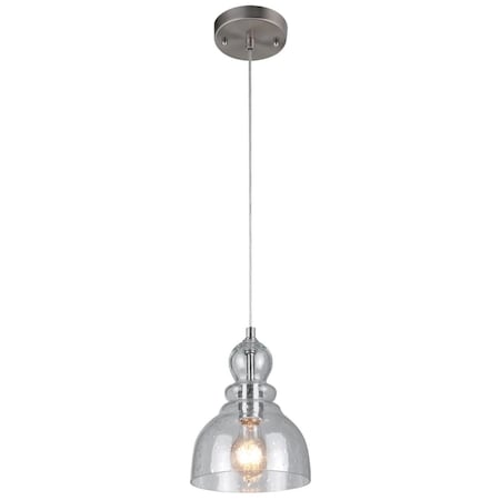 Westinghouse Westinghouse Fiona Brushed Nickel 1 lights Mini Pendant Light 61007